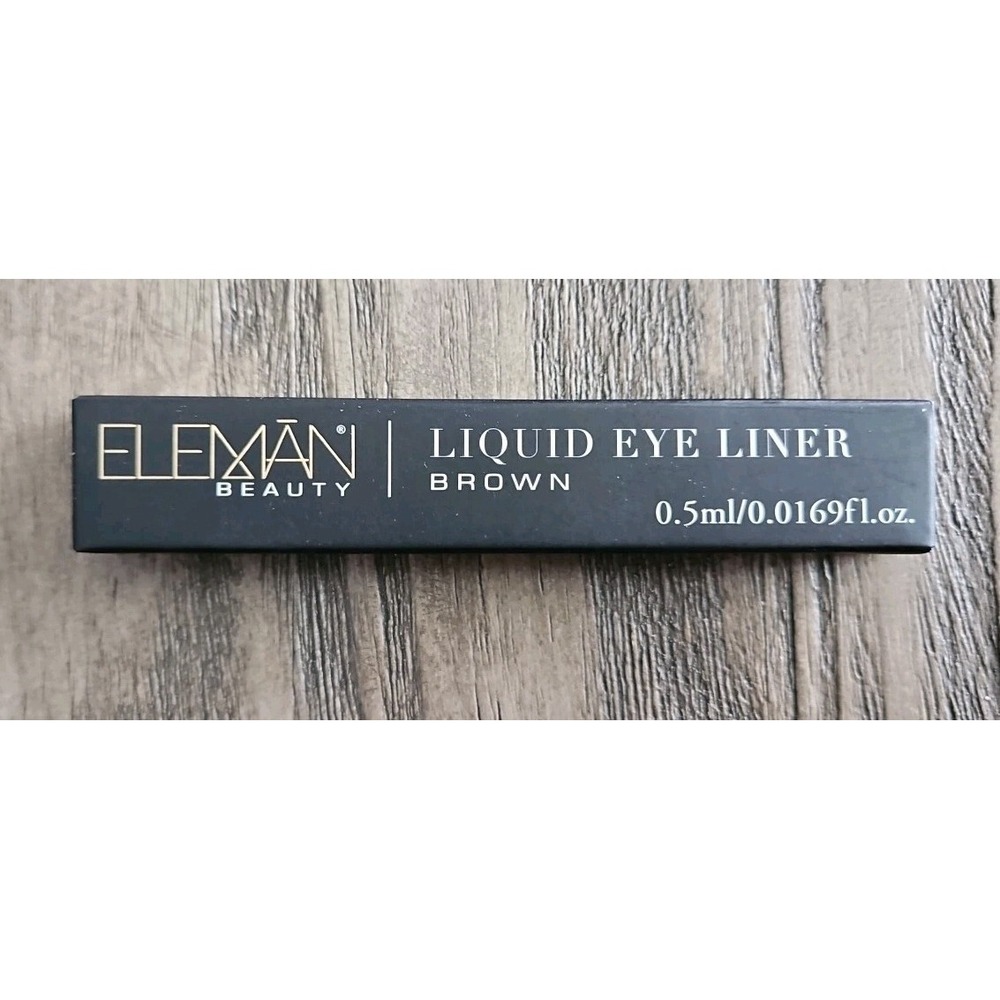 Eleman Beauty Liquid Eye Liner Brown 0.5ml Vegan Cruelty Free Makeup Vegan